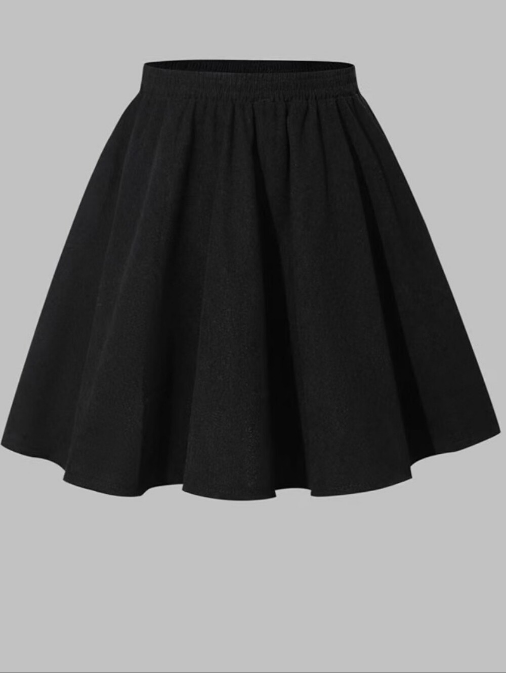 Seechoslo Girls Corduroy Skirt A-Line Elastic High Waist Ribbed Skater Skirt